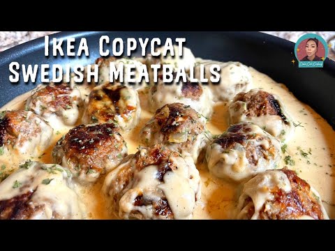 MAKE THESE BETTER THAN IKEA SWEDISH MEATBALLS 🤤 HOW TO MAKE SWEDISH MEATBALLS | NO PORK