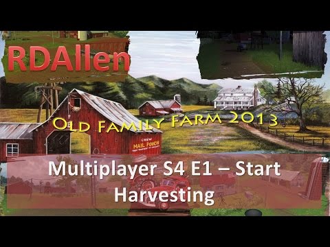 Farm Sim 15 Multiplayer Old Family Farm E1 - Harvesting Corn