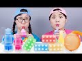 Wax Bottle Rainbow Dessert NIK L NIP Mukbang DONA