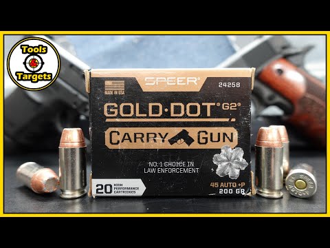 Is The GOO For You?...Speer Gold Dot G2 Carry Gun .45 ACP +P Ballistic Gel AMMO Test \u0026 Review!