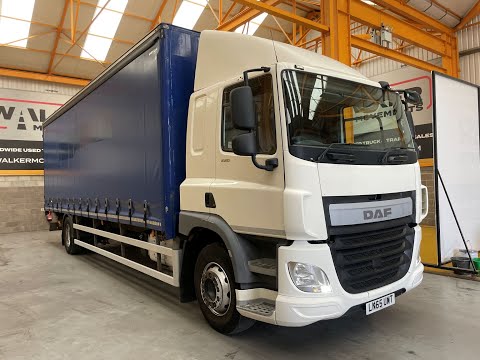 SOLD: DAF CF 220 *EURO 6* 4X2, 18 TONNE CURTAINSIDER - 2015 - LN65 UWT