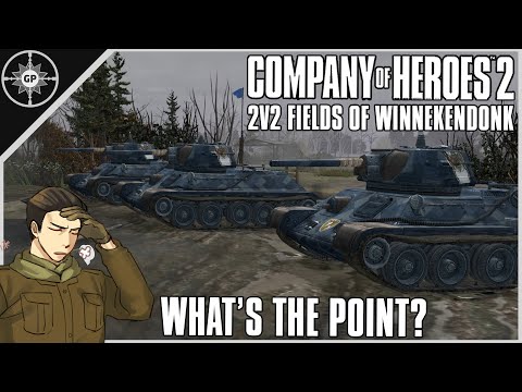 T-34's Sent to Die? | 2v2 Fields of Winnekendonk | COH2 Co(less)-Casts #23