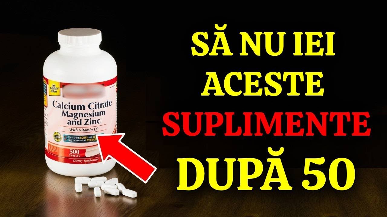 3 SUPLIMENTE PE CARE SĂ NU LE IEI DUPĂ 50 DE ANI!