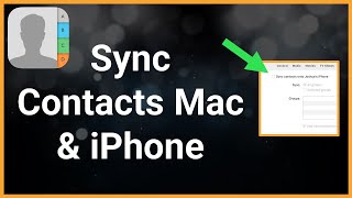 How To Sync Contacts Between Mac & iPhone