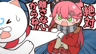 【手描き】手を離さないみこち【さくらみこ/ホロライブ切り抜き/切り抜き漫画】