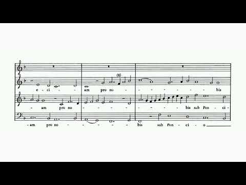 John Taverner - "Westron Wynde Mass" for four solo voices (audio + sheet music)
