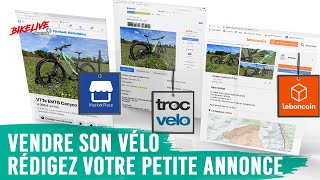 Vendre son vélo : écrire une annonce de vente en ligne