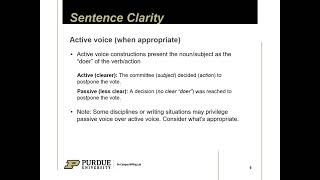 Sentence Clarity