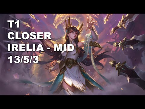 T1 Closer Mid Irelia vs Kassadin - KR Challenger Patch 10.9