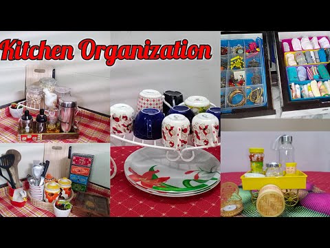 Kitchen countertop organization|| gardening and organizing t...