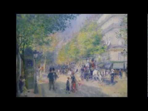 ピエール＝オーギュスト・ルノワール『大通り』1875年 (Pierre-Auguste Renoir, The Grands Boulevards, 1875)