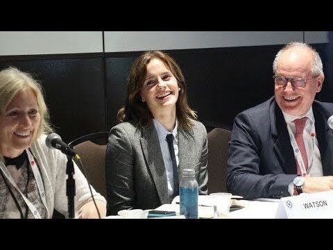 🗓 November 1, 2022 |  Emma Watson, UN Women's Special Ambassador with her father Chris Watson