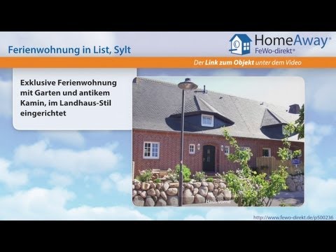 List: Exklusive Ferienwohnung mit Garten und antikem Kamin, im Landhaus-Stil - FeWo-direkt.de Video
