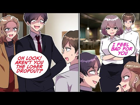 【RomCom】I ran into my ex-wife at a restaurant and she started insulting me【Manga Dub】