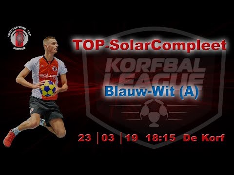 TOP/SolarCompleet 2 tegen Blauw-Wit (A) 2, zaterdag 23 maart 2019