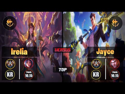 Challenger IRELIA [Conqueror] (Top) VS  JAYCE - Challenger KR Patch 10.15