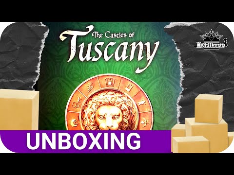 Unboxing  | The Castles of Tuscany (Brettspiel von Ravensburger / alea) Stefan Feld 2020