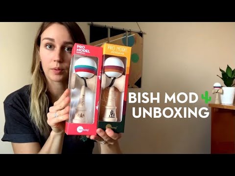 #BISHMOD Pro Model Kendama V2 UNBOXING with Haley Bishoff!