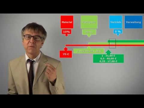 Wie funktioniert die Zuschlagskalkulation? (Übung Maschinenstundensatz) - CAB4/E3