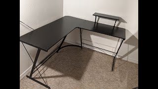 (No Sound) Desk Assembly Mr IRONSTONE L-Shaped Desk 50.8