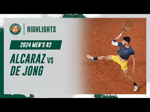 Alcaraz vs De Jong Round 2 Highlights | Roland-Garros 2024