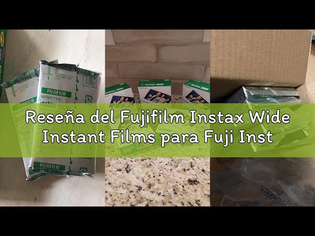 Vídeo relacionado con Fujifilm Instax Wide Instant Films para Fuji Instax Wide 210 200 100 300, 5 Unidades