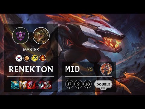 Renekton Mid vs Qiyana - KR Master Patch 11.12