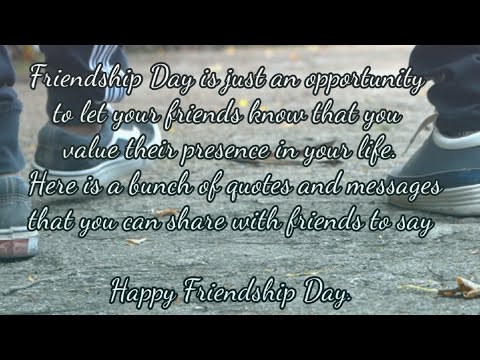 FRIENDSHIP DAY MUSICAL VIDEO