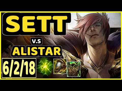 ONFLEEK (SETT) vs ALISTAR - 6/2/18 KDA BOTTOM SUPPORT CHALLENGER GAMEPLAY - KR
