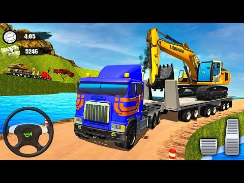 Heavy Construction Machinery Transport Simulator 3D - Android Gameplay #2