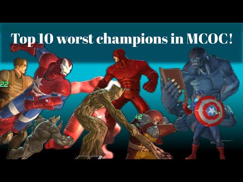 Top 10 worst champions in MCOC!