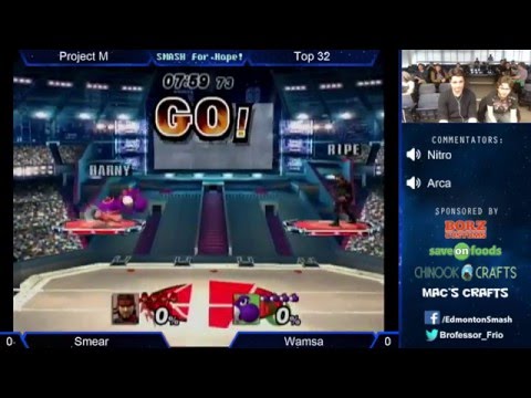 Smear(Snake) vs Wamsa(Yoshi) - PM Top 32 Round 1 - Smash For Hope