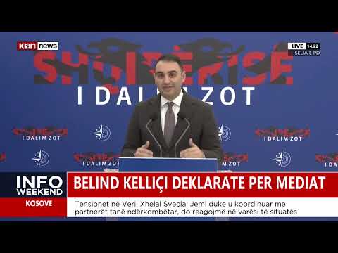 Belind Këlliçi deklaratë për mediat nga selia e Partisë Demokratike