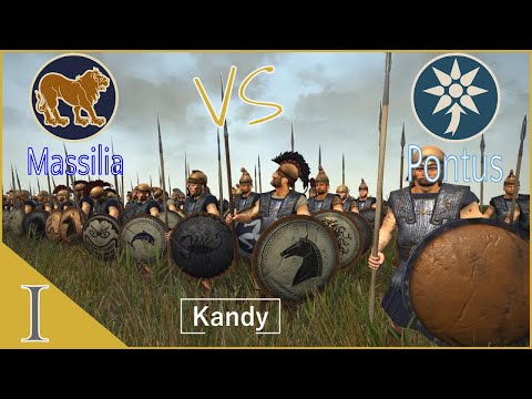 Total War : Rome II : Online Multiplayer Land Battle #I Massilia V Pontus