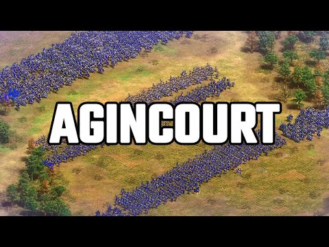 Battle of AGINCOURT Recreated in Age of Empires 2