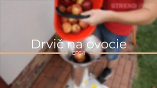 Elektrický drtič na ovoce EFC-1 1100W 15l, 400kg/h., 55x55x104cm StrendPro 119583, 230V