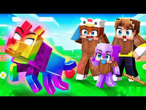 I Became an OP RAINBOW Dog in Minecraft