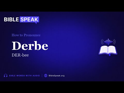 How to Pronounce Derbe video thumbnail
