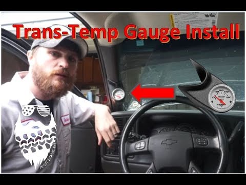 Auto Meter Transmission Temperature Gauge Install Chevrolet Silverado (Project Half Ton Tow Rig)