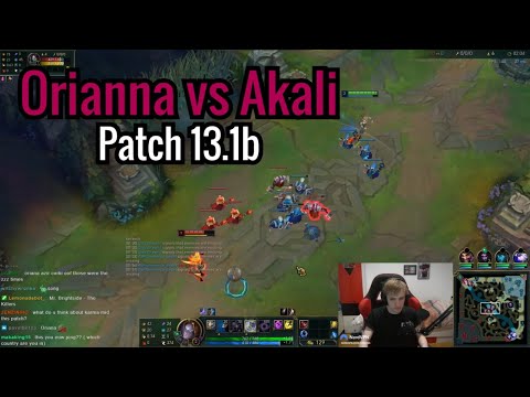Nemesis Orianna Mid vs Akali | EUW Patch 13.1b | M1 1 lp