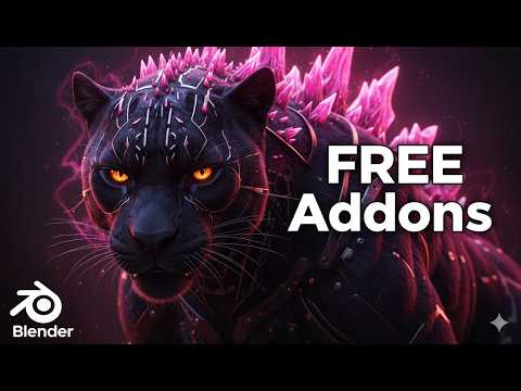 Top 10 FREE Blender addons for 2026🔥