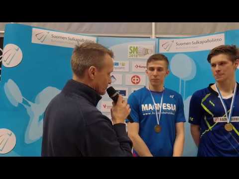 Miesten nelinpelin SM-kultaa Iikka Heino (ESB) ja Henri Aarnio (ÖIF)