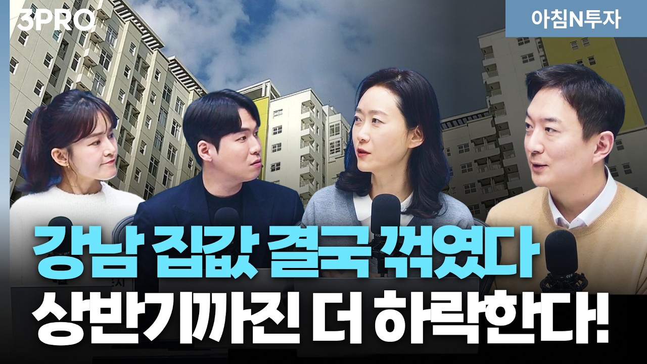 정부 정책에 꺾인 강남 3구 집값, 가격하락은 언제, 어디까지? | 정보현, 김지연, 여도은, 허재무 [아침N투?