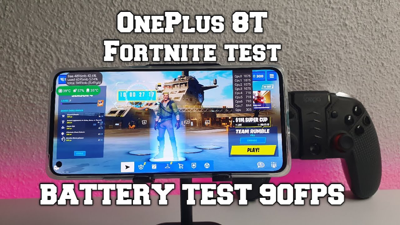 OnePlus 8T battery drain test! Gaming SOT! PUBG/ARK/Fortnite! Max graphics 90FPS After new updates!