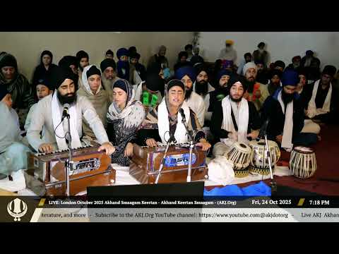 005 Bibi Prabhsimar Kaur Jee Delhi - Friday PM - London October 2025 Annual Akhand Keertan Smaagam