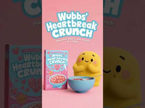 When therapy’s full, there’s always Wubbs’ Heartbreak Crunch 🥣💔 | #shorts