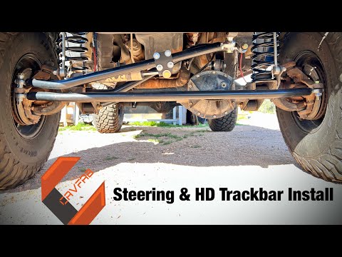 Jeep XJ CavFab Heavy Duty Steering & HD Adjustable TrackBar Install