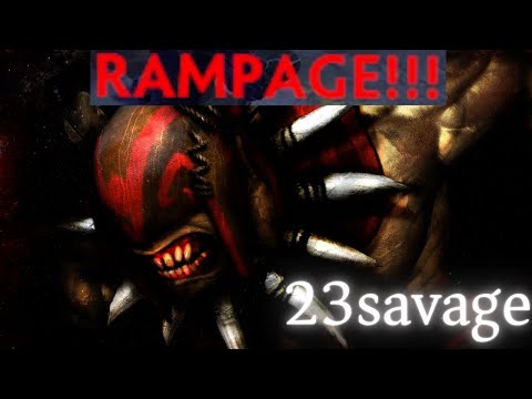 highlight - 23savage Bloodseeker vs Lion, QOP, Drow, WR, Undying - dota2