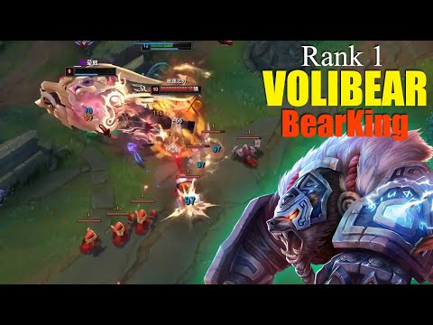 Rank 1 Volibear - Master Elo -  BearKing or Xiong Wang Volibear vs Akali