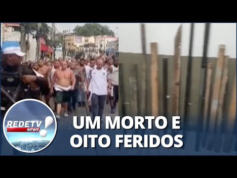 Scenes of savagery! Organized fan groups of Flamengo and Vasco clash.